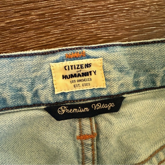 Citizens of Humanity Emerson Studded Slim Boyfriend Jeans Distressed Light 28” - Picture 7 of 12